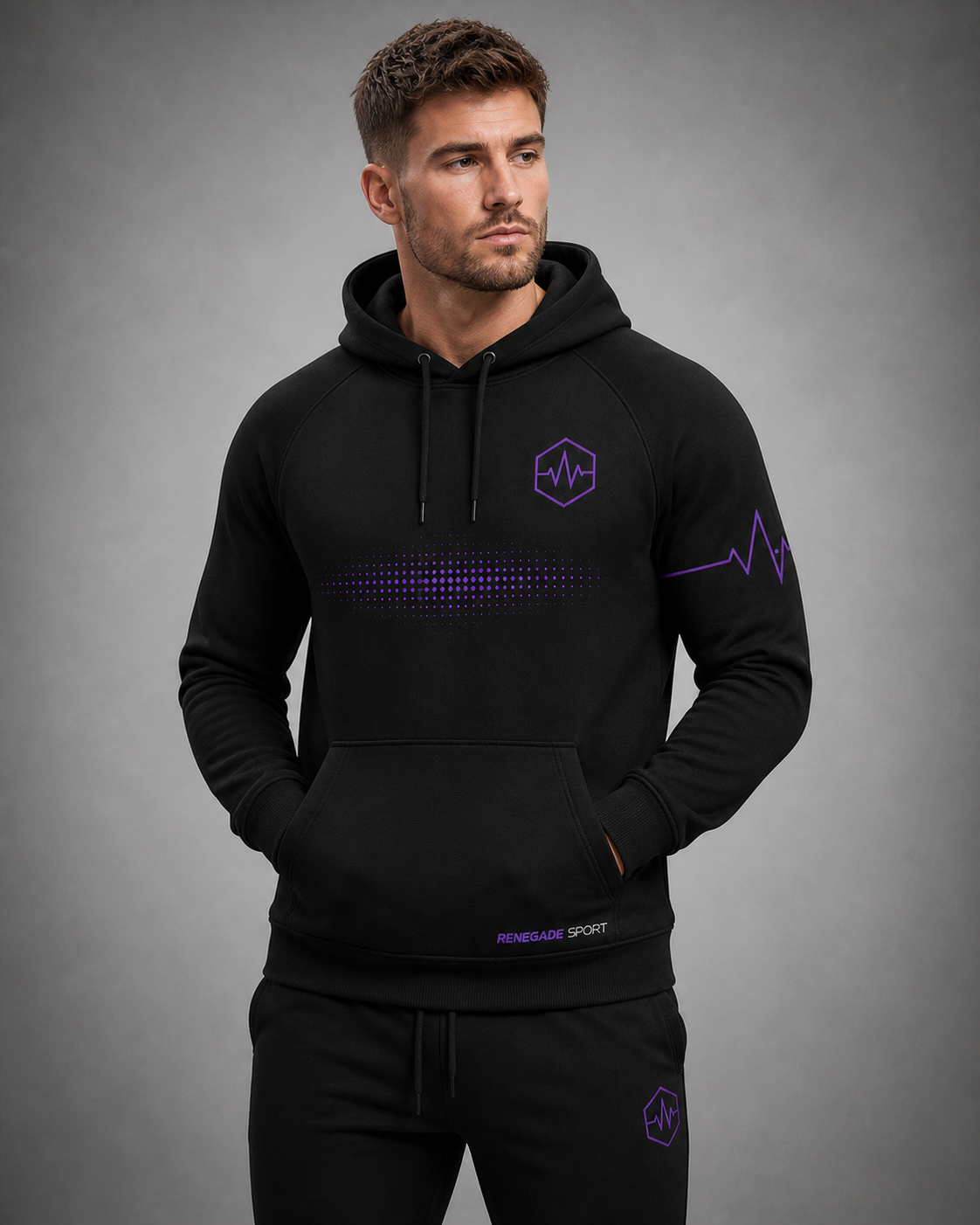 Renfrewshire Volleyball Club hoodie — front view